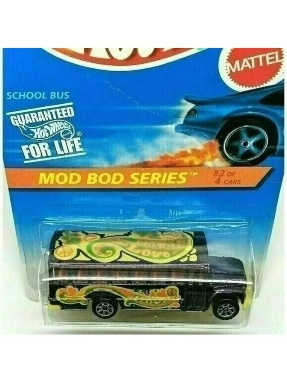 Vintage Die Cast Hot Wheels 1995 School Bus MOD BOD Series 2/4 397 Far-Out New